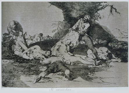The Disasters of War, a series of etchings by Francisco de Goya (1746-1828), plate 16: 'Se aprove?
