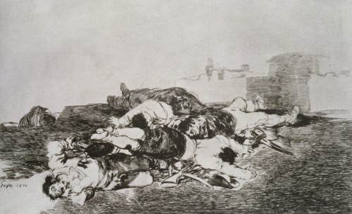 The Disasters of War, a series of etchings by Francisco de Goya (1746-1828), plate 22: 'Tanto y m?