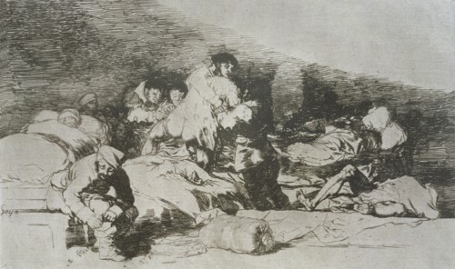 The Disasters of War, a series of etchings by Francisco de Goya (1746-1828), plate 25: 'También e?
