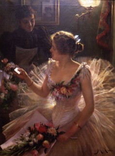 'In the dressing room' oil, 1895, oil by Manuel Cusi i Ferret.