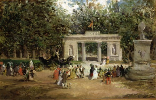'Gate of the Botanical Garden of Madrid', 1870 by Francisco Domingo Marqués.