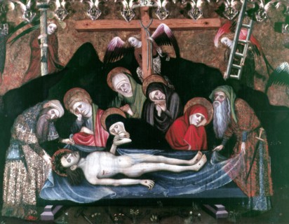 'Piety', Painting on wood, detail of the altarpiece of Saint Nicholas of Bari of 1406, designed ?