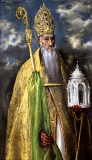 St. Augustine (354-430), oil painting by El Greco.