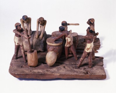 Wooden model representing a kitchen scene, from a funerary equipment (Asjut, 2000 B.C.).