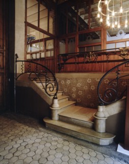 Staircase of the Thomas House in 293 Mallorca Street, Barcelona, ??conducted by Lluís Domenech i ?