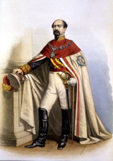 Knight Grand Cross of the Royal and Military Order of San Fernando, Spain, chromolithograph, 1865.