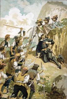 Blood Corpus, popular revolt in Barcelona on June 7, 1640, death of the Count of Santa Coloma at ?