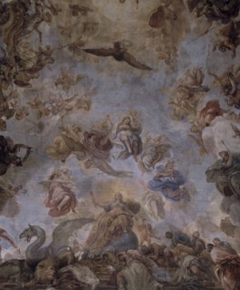 Frescoes in the vault of the Cason del Buen Retiro, by Luca Giordano.