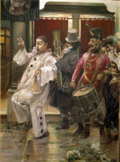 'Carnival in Seville', oil by Jose Garcia Ramos.