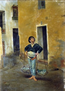 Copy of the Cenachero by Talavera' (fisherman with esparto baskets selling fish).