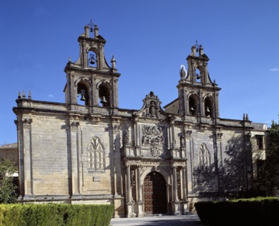 Main façade of Santa Maria de los Reales Alcazares in Ubeda, 17th century.