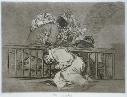 The Disasters of War, a series of etchings by Francisco de Goya (1746-1828), plate 47: 'Así suced?