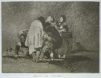 The Disasters of War, a series of etchings by Francisco de Goya (1746-1828), plate 53: 'Espiró si?