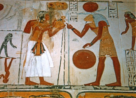 Frescoes from the tomb of Ramses IX.