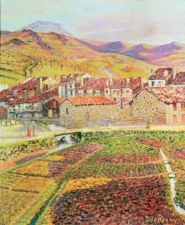 'Landscape' oil by Dario Regoyos.