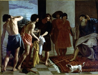 'Joseph's tunic', oil Painting by Diego Velazquez.