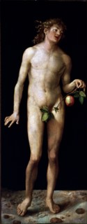 'Adam', oil on canvas by Albrecht Durer.