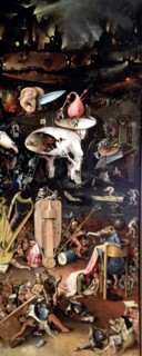 Hell', right panel of the Triptych by El Bosco 'The Garden of Earthly Delights'.