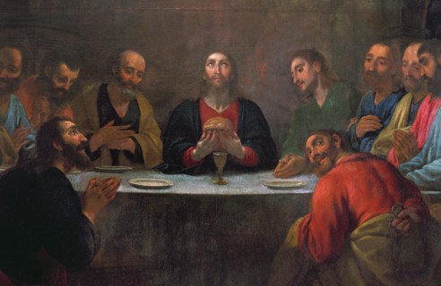 The Last Supper', oil on canvas, made in Barcelona or Tarragona towards 1710-1720 by Antonio Vila?