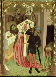 Altarpiece of St John the Baptist. Table of decapitation and delivery of his head to Salome, temp?