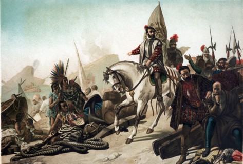 Victory of the troops of Hernán Cortes on Mexico forces led by Cuitláhuac, in the battle of Otumb?