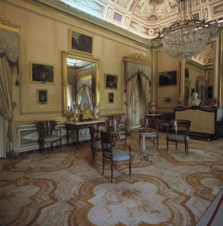 Detail of the study of Queen Elizabeth II (1830 - 1904) at the Royal Palace of Aranjuez.