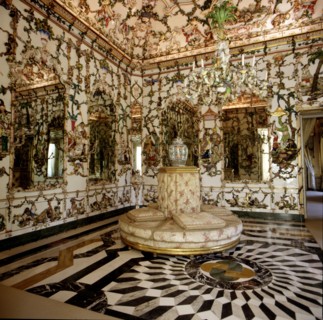 View of the Porcelains Hall (1763 - 1765), at the Royal Palace of Aranjuez, decorated by Jose Gri?