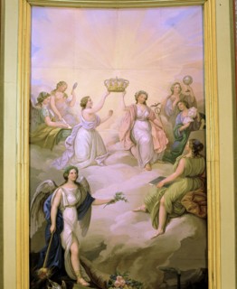 Allegorical painting of the ceiling decoration of the Throne Hall.