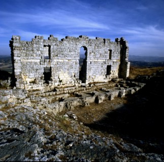 Ruins of the Roman theater at Acinipo in Ronda.
