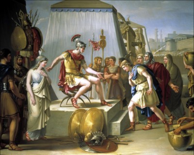 The continence of Scipio', oil on canvas.