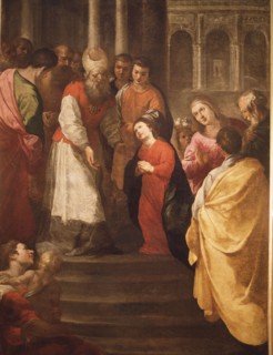 Presentation of the Virgin in the temple', oil by Francisco de Herrera.