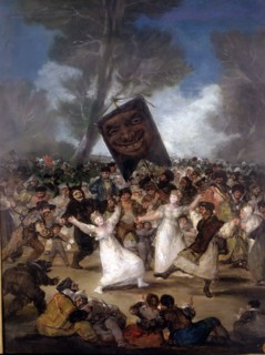 'The Burial of the Sardine', oil by Francisco de Goya.