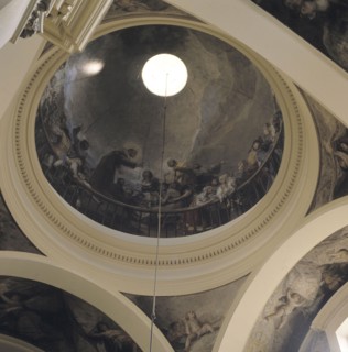 Mural paintings in the ceiling of the Church of San Antonio de la Florida.