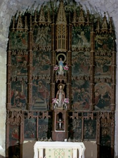 Altarpiece of Saint Martin, from the Church of Saint Martin of Tours de Capella, painting by Pedr?
