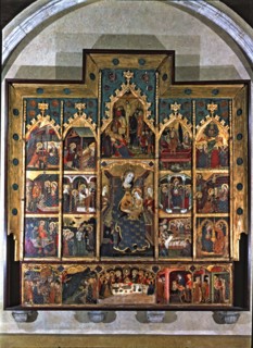 Altarpiece of the Virgin, c. 1360. Tempera painting from the Sigena monastery (Huesca).