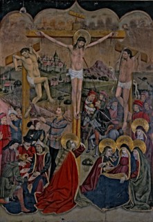 'The Crucifixion', Tempera Painting from the Hospital of Our Lady of Hope, by Bernardo de Aras.