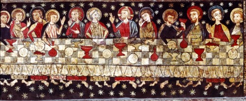 Detail of the Sacrament of the altar front 'Master of Soriguerola' from the parish of Estoll, in ?