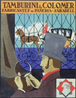Advertising of Tamburini & Colomer, drapery manufacturers in Sabadell.