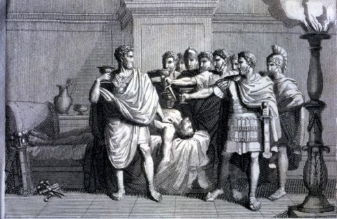 Conspiracy of Lucius Sergius Catiline (108-62 a.C.) to achieve by force the power of the Consulat?