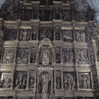 Detail of the main altarpiece dedicated to Saint Antolin and with scenes from the life of Christ,?