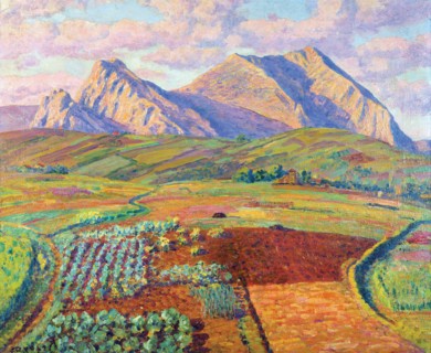 'Landscape' oil by Dario Regoyos.