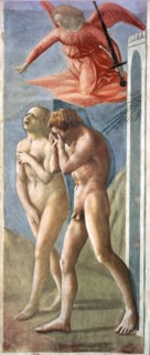 Expulsion from Paradise', 1425 - 1428, fresco by Masaccio.