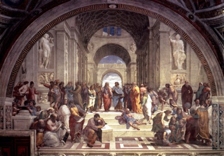 The School of Athens', 1508, fresco by Raphael Sanzio.
