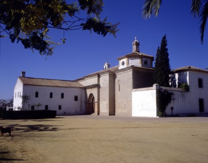 Exterior view of the Monastery of La Rabida at Palos de la Frontera (Huelva).