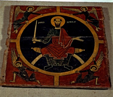 Ceiling with the figure of Apostle Saint Paul, supposedly from Orós, Pallars Sobirà, painting on ?