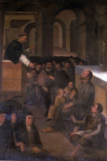 St. Ignatius of Loyola in the interior of the church of Saints Justo and Pastor of Barcelona.