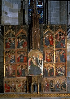 Altarpiece of the Solivella Castle, dedicated to the Virgin, work signed towards 1425.