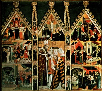 Altarpiece of St. Mark and St. Ania, Painted around 1346 by the Painter introducer of Italian-Got?