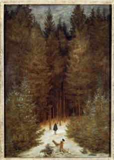 'Hunter in the forest', 1813 - 1814 by Caspar Friedrich.
