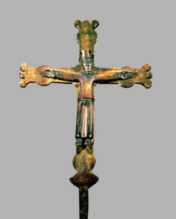 Christ in Majesty from Organyà, in polychromed wood.